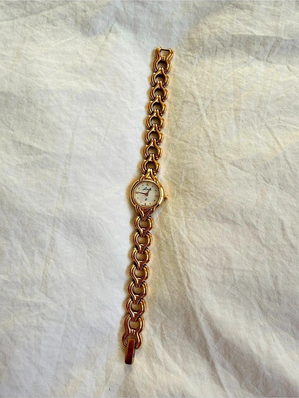 Vintage Lordk Gold-Tone Bracelet Watch